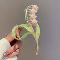 Load image into Gallery viewer, [Myo series]★Chinese style hair ornament★ Old-fashioned Chinese clothing Improves temperament Lily of the Valley Flower Accessories Green Green
