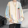 Load image into Gallery viewer, [LANGGUANGHU series] ★Sweater★ 2color knit tops Unisex Men's Large size Aya Black White
