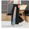 Load image into Gallery viewer, [Kusa Ink Series] ★Chinese-style pants★ Black Men's wide pants Large size Switching
