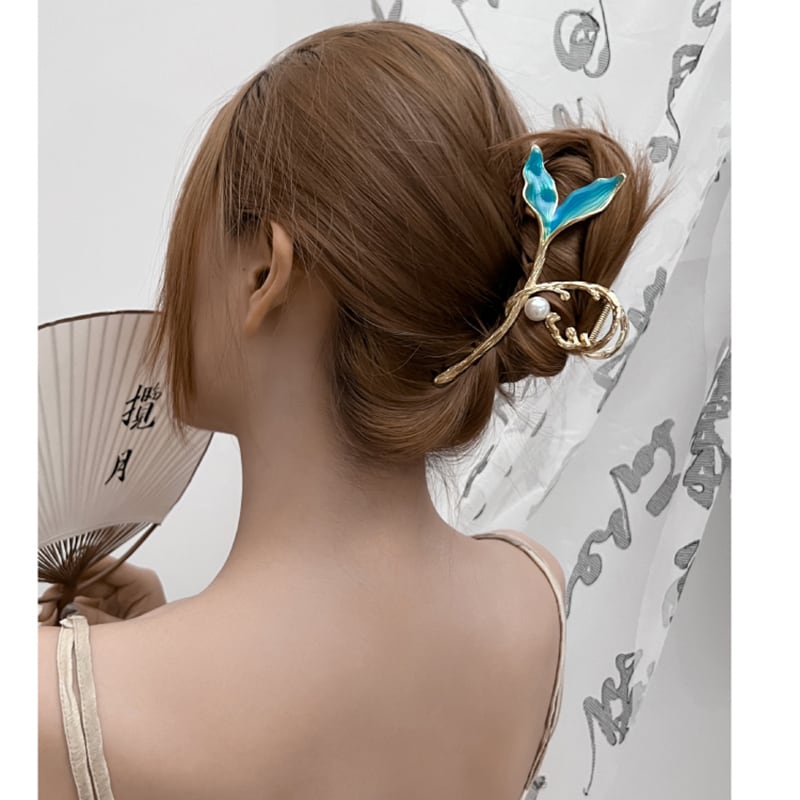 [KANSAI Series] ★Hair Ornament★ 2color Hair Clip Accessory Silver Gold Popular Trend Fashionable Shiny Women Present Adults