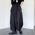 Load image into Gallery viewer, [Illustrated series]★China style trousers★ Gaucho pants Designed Unisex Men's Black Cool
