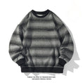 Load image into Gallery viewer, [BIGEMAN series] ★Tops★ 2color tops, brushed lining, unisex, men's color scheme, horizontal stripes, striped pattern, gray brown
