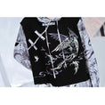 Load image into Gallery viewer, [Kyodo Series]★China style hoodie★ Faux layered unisex print color scheme switching S M L XL
