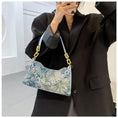 Load image into Gallery viewer, [ANDCICI Series] ★China style bag★ Oil painting style 2color floral pattern cute date commuting OL office blue green
