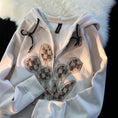 Load image into Gallery viewer, [Souraku series] ★Parker★ 2color outerwear unisex men's embroidery tulip beige black
