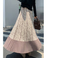 Load image into Gallery viewer, [Kaederin Series] ★Knit Skirt★ 3color Bottoms Slimming Elastic Waist Stylish Black Gray Light Brown
