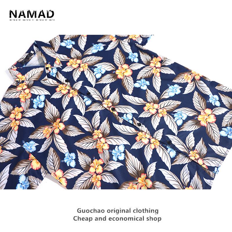 [NAMAD Series]★Setup★ 2-piece set Hawaii Aloha shirt Shirt + shorts Unisex Men's Floral pattern