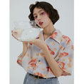 Load image into Gallery viewer, [Yangji Great Dream Series]★China style shirt★ Tops Goldfish print short sleeve shirt Cute cool summer clothes
