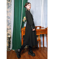 Load image into Gallery viewer, [Ancient mansion --- 臇薇 series] ★China style dress★ Long dress Black Black China button
