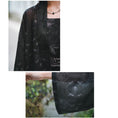 Load image into Gallery viewer, [Old Monster --- Rabbit Series] ★China style happi coat★ Tops Chiffon Thin Black Black Summer clothes Easy to match
