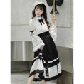 Load image into Gallery viewer, [Cloud Chigetsu---Moonlight Series] ★China style setup★ 4-piece set, long sleeve shirt + windshield skirt, coming-of-age ceremony, everyday wear, cute
