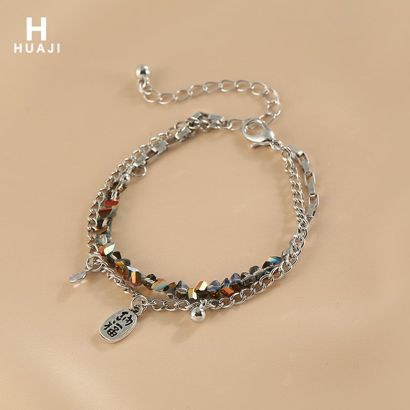 [HUAJI Series]★Bracelet★Bangle Women's Accessories Double Date Commuting Casual Cute