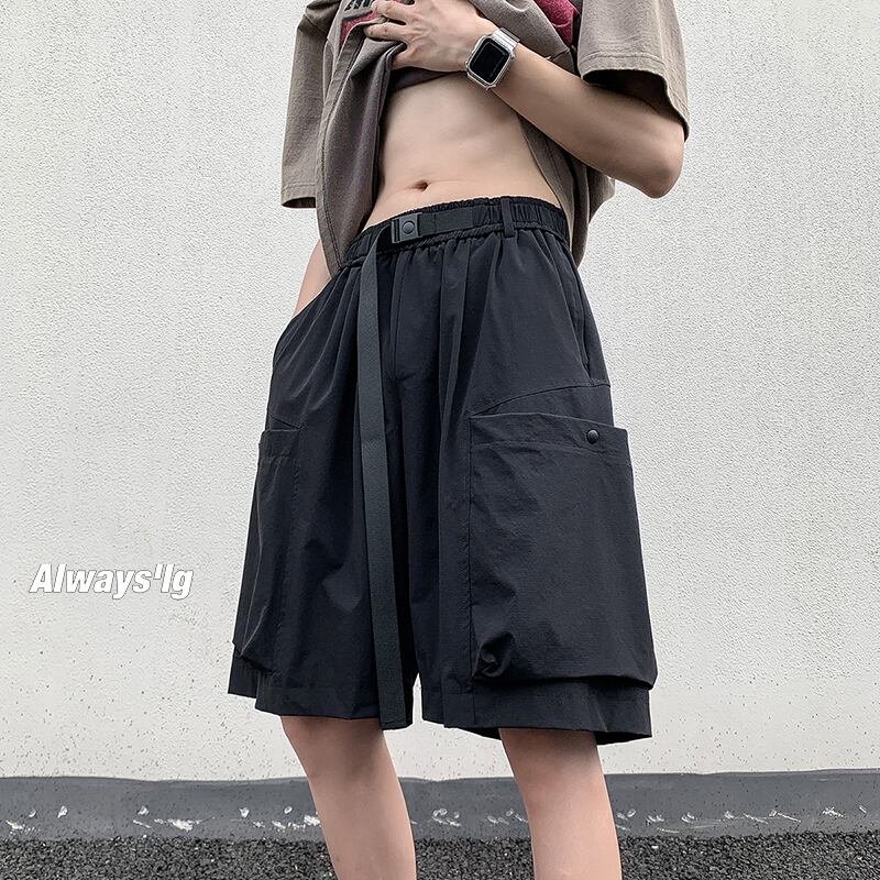 [BIGEMAN Series] ★Shorts★ 2color Bottoms Short Length Pants Unisex Men's Large Size Stylish Casual