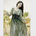 Load image into Gallery viewer, [Treasure Island Series]★Chinese style dress★ Hanfu dress Gradation Green Green SML
