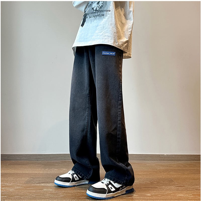 [YANDAN Series] ★Denim pants★ 2 colors Bottoms Pants Unisex Men's Gradient Blue Black