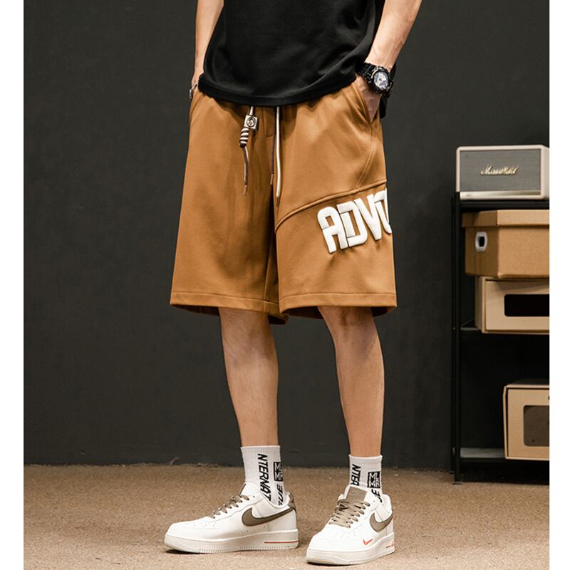 [BIGEMAN Series] ★Shorts★ 4color Bottoms Short Length Pants Unisex Men's Large Size Black Green Beige Brown