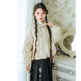 Load image into Gallery viewer, [Kokaishan---Tsukiino Series] ★Down coat★ 2 colors with decorations 90% down winter coat Warm short length diamond shape
