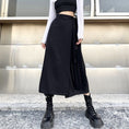 Load image into Gallery viewer, [Modern People Series]★Culotte Skirt★ Fake Layered Harajuku Style Plain Black Black SM Fashion
