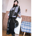 Load image into Gallery viewer, [Old Monster---Preface Series]★China style pants★Bottoms Gaucho pants Text pattern Black Black
