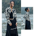 Load image into Gallery viewer, [Big Blue Dragon Series] ★China style outerwear★ Tops, Chinese clothes, ink pattern, mini length, easy to match, slimming print
