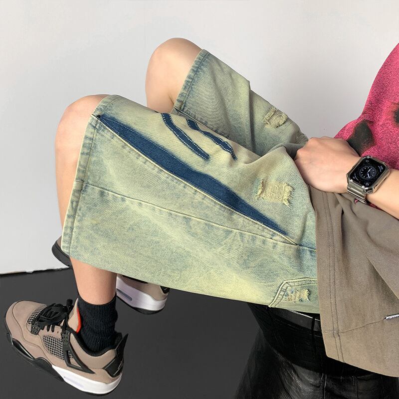 [BIGEMAN Series] ★Shorts★ Denim Pants Fashion Casual Shorts Unisex Men's Summer Clothes