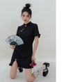 Load image into Gallery viewer, [LOVEHEYNEW Series] ★Mini-length Chinese dress★ Cute Chinese clothing Black Black Girls' night out Date Original
