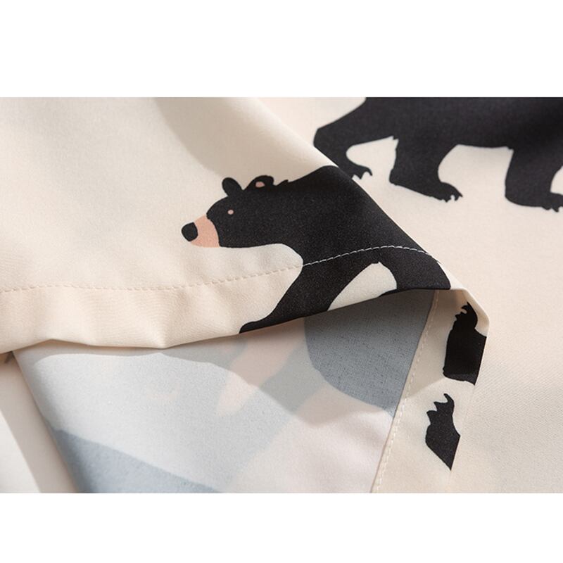 [UNBDEE Series]★Shirt★ Tops Unisex Men's ML XL 2XL Short Sleeve Shirt Summer Clothes Bear Cute Animal Pattern