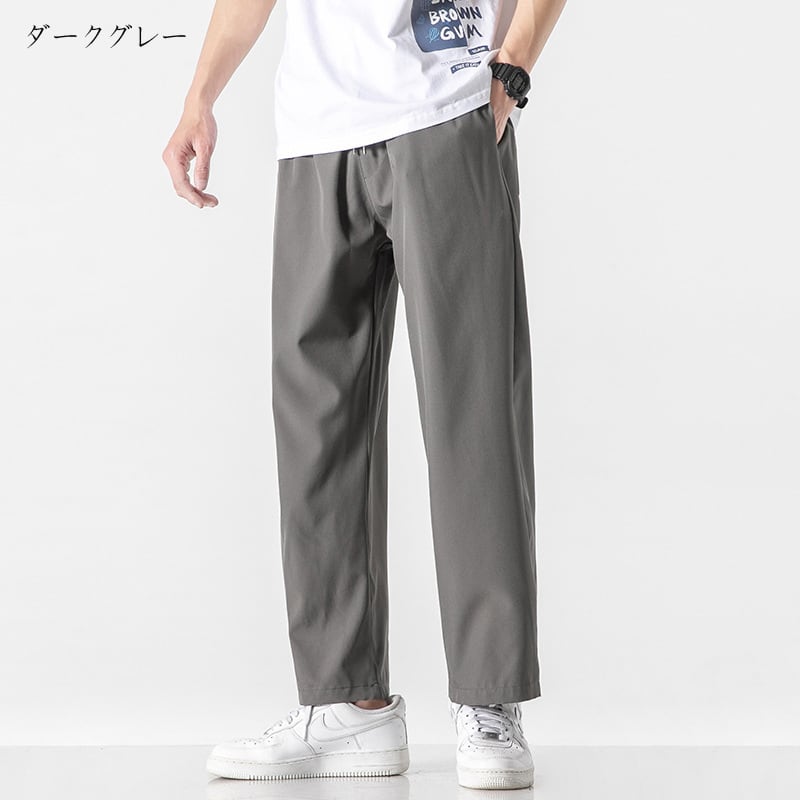 [BIGEMAN Series] ★Casual Pants★ 4color Nine-quarter-length Bottoms Pants Unisex Men's Large Size Plain Spring/Summer