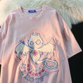 Gallery viewerに画像を読み込む, 【逃離地球シリーズ】★Tシャツ★ 3color トップス コットン 男女兼用 メンズ S M L XL 悪魔 ピンク ブラック グレー
