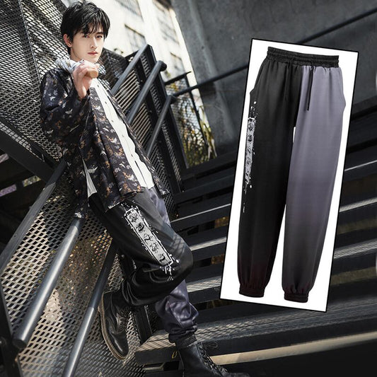 [Double Kantang Series] ★China style trousers★ Casual pants Sports style, simple, cool, unisex costume