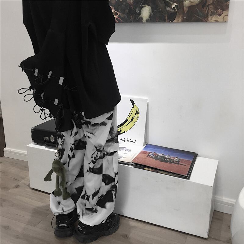 [INstudios Series]★Pants★ 2color Casual Pants Unisex Fashion White Dark Gray