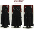 Load image into Gallery viewer, [LadyGhost Series]★Skirt★ Long skirt, slimming, casual, design, cool, black
