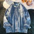 Load image into Gallery viewer, [CHAOMEICHEN Series]★Jacket★ Embroidery 3color Outerwear Unisex Men's Denim Jacket Jeans
