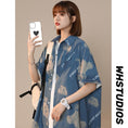 Load image into Gallery viewer, [GEBOXUAN Series]★Shirt★ 2color Short Sleeve Shirt Tops Unisex Men's Print Summer Clothes Loose
