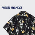 Gallery viewerに画像を読み込む, 【TRAVEL ISSUANCEシリーズ】★レトロ シャツ★ 花柄シャツ 男女兼用 メンズ ゆったり ブラック 黒い
