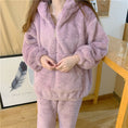 Load image into Gallery viewer, [Insufficient Moe Series]★Pajamas★ 3color Setup Bear Room Wear Loungewear Brown Purple Light Brown
