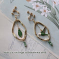 Load image into Gallery viewer, [Minami Koji Series] ★Earrings★ Pair of earrings or earrings Bird Bird Green Retro Unique design
