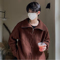 Load image into Gallery viewer, [Pvpvpv Series]★Sweater★ 3color Tops Unisex Men's Zipper Stand Neck Cool
