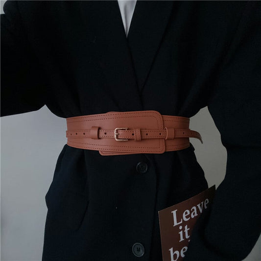 [Li Kaifu Series] ★Belt★ 3color PU Unisex Cool Accessories Small Items Black Brown Coffee Color