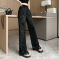 Load image into Gallery viewer, [Women's University 18 Series]★China style trousers★Bottoms, casual pants, black, slimming, easy to match
