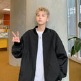 Load image into Gallery viewer, [BIGEMAN Series]★Jacket★ 2color Unisex Men's Large Size Simple Black Gray
