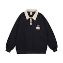 [GANGZAI Series] ★Tops★ 2color Unisex Men's POLO Neck Spring Clothes Beige Navy S M L XL