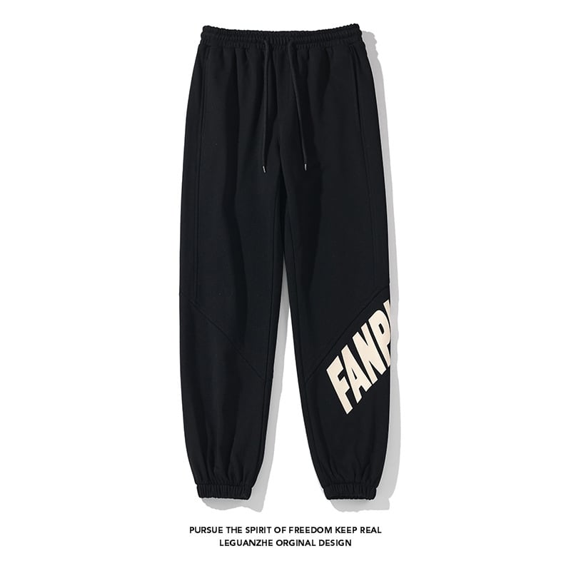 [BIGEMAN Series] ★Casual Pants★ 2color Quarter-length Bottoms Pants Unisex Men's Large Size Sports Style Alphabet Simple