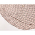 Load image into Gallery viewer, [LHSEN Series]★Shirt with tie★ Long sleeve shirt, plaid pattern, stylish, pink, cute, easy to match
