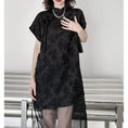 Load image into Gallery viewer, [YIDAO Series]★China-style dress★ Daily wear Chinese clothing Black Black Improved Chinese dress
