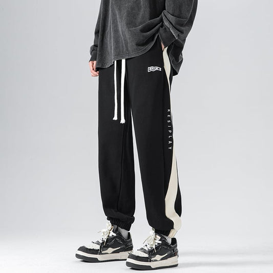 [KADISHOU Series]★Casual Pants★ 3color Pants Sports Style Unisex Men's Color Scheme Beige Black Coffee Color