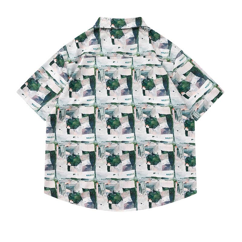 [JINKESEN Series]★Shirt★ Aloha shirt, Okinawa, Hawaii tops, short sleeve shirt, unisex, men's, unique, easy to match