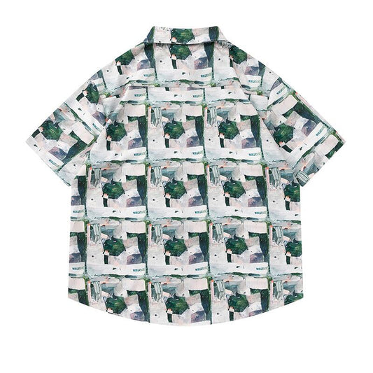 [JINKESEN Series]★Shirt★ Aloha shirt, Okinawa, Hawaii tops, short sleeve shirt, unisex, men's, unique, easy to match