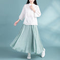 Load image into Gallery viewer, [Qing Series]★China style tops★ 3color Chinese style shirt, Chinese clothes, summer clothes, cool, Chinese clothes, Tang clothes, retro
