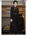 Load image into Gallery viewer, [Treasure Island Series]★Chinese style dress★ Long length Hanfu dress Chinese style Black Black
